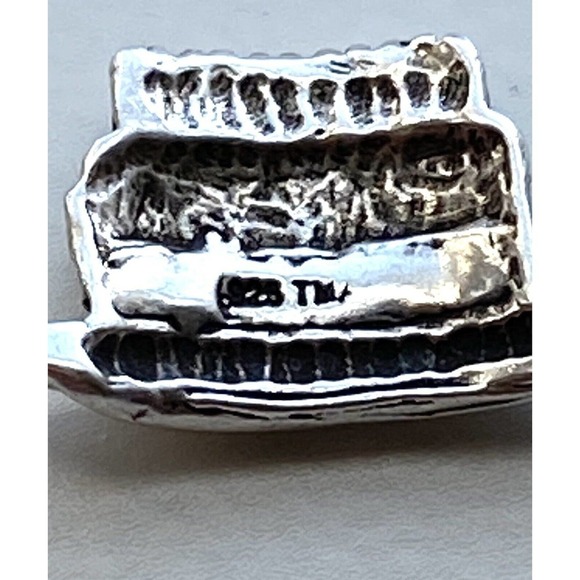 Vintage Sterling Silver 3D Charm Birthday Cake 925 For Bracelet - Picture 7 of 7